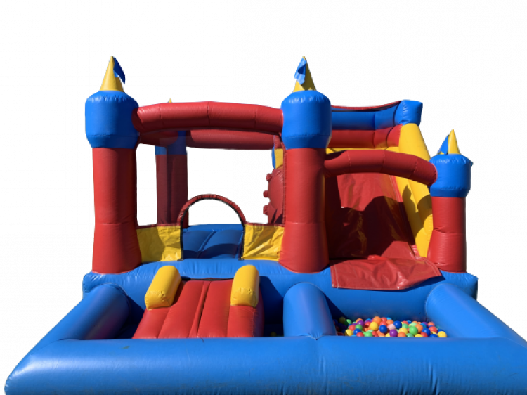 Toddler Castle, Slide & Ballpit